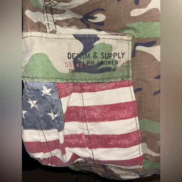 Ralph Lauren Denim Supply Military Flag Patch Camo Cargo Polo item sold 12/14/25 - Picture 13 of 13